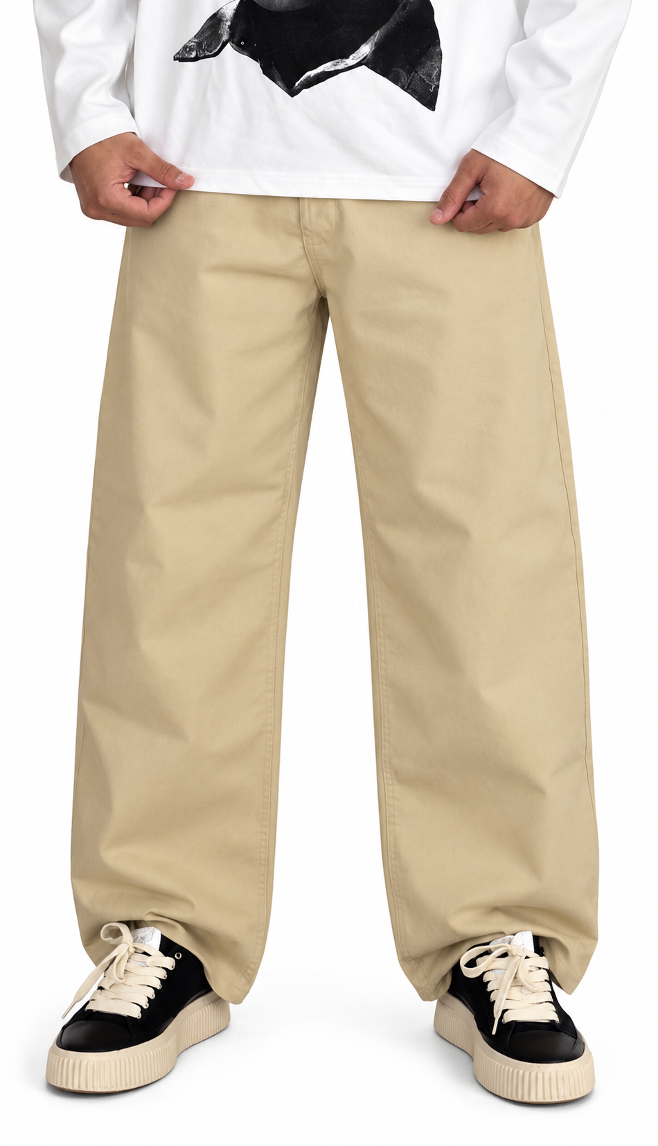 Baloon jeans beige