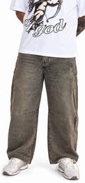 Baloon jeans sabbiato