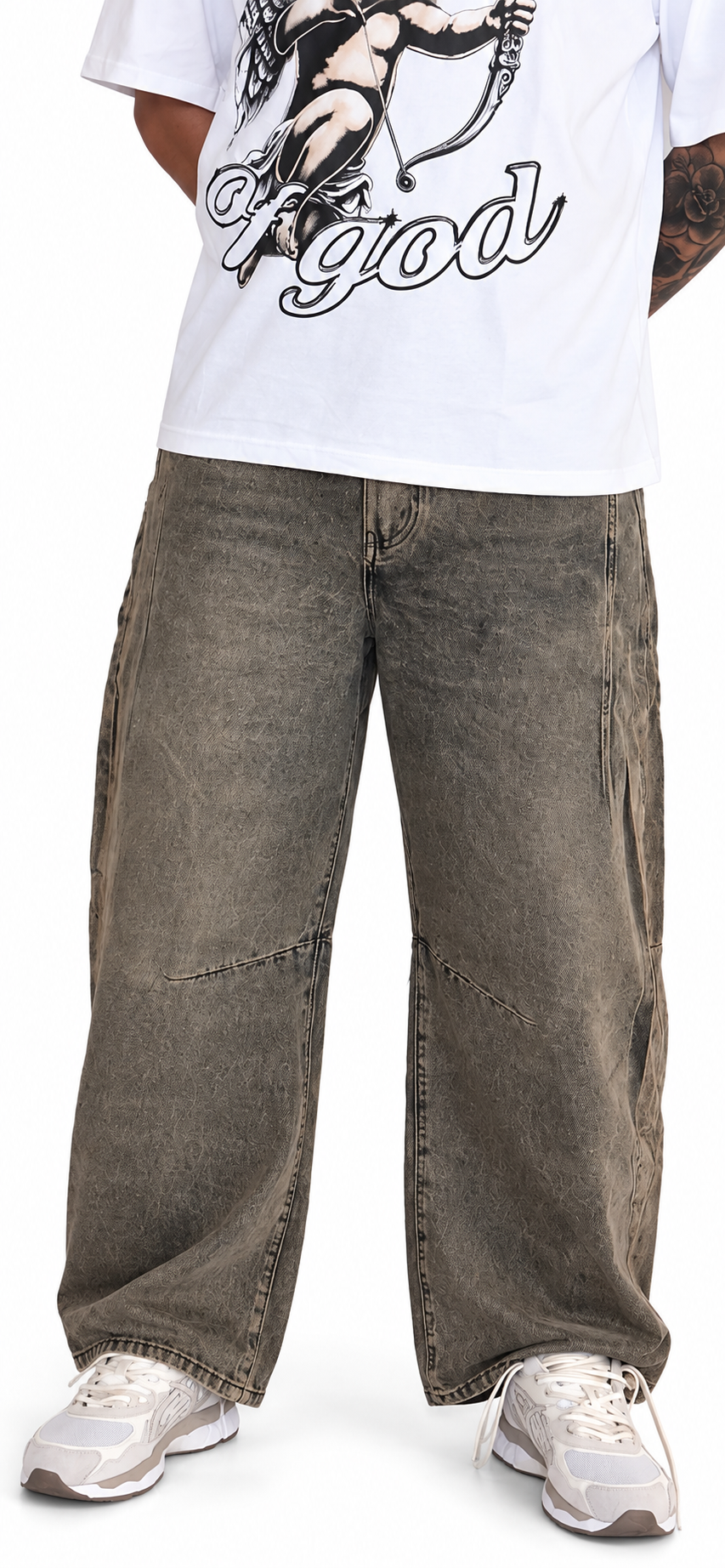 Baloon jeans sabbiato